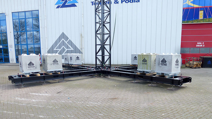 Fly-tower balast blokken voet