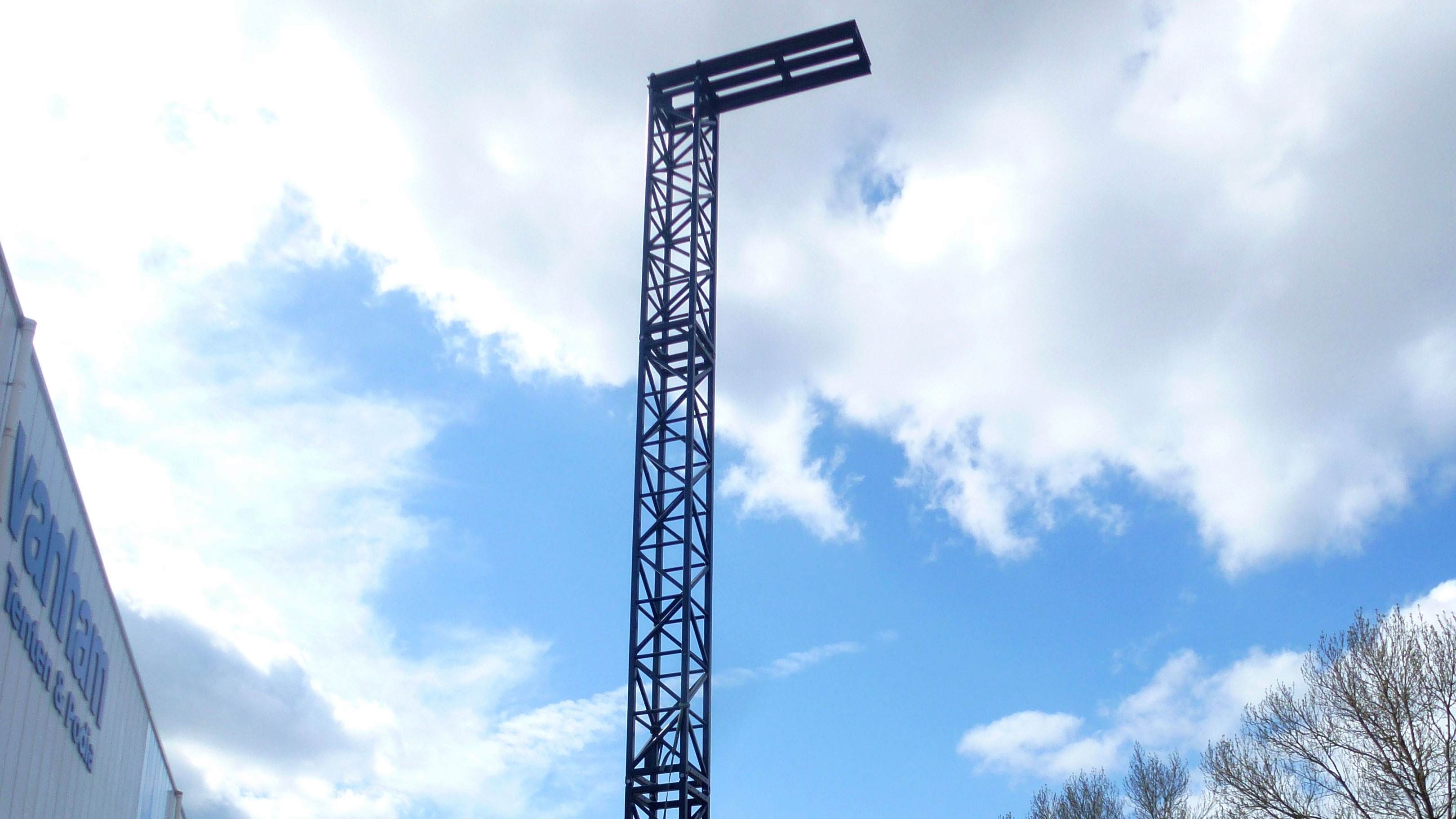 Fly-tower verstelbare poten oneffen terrein