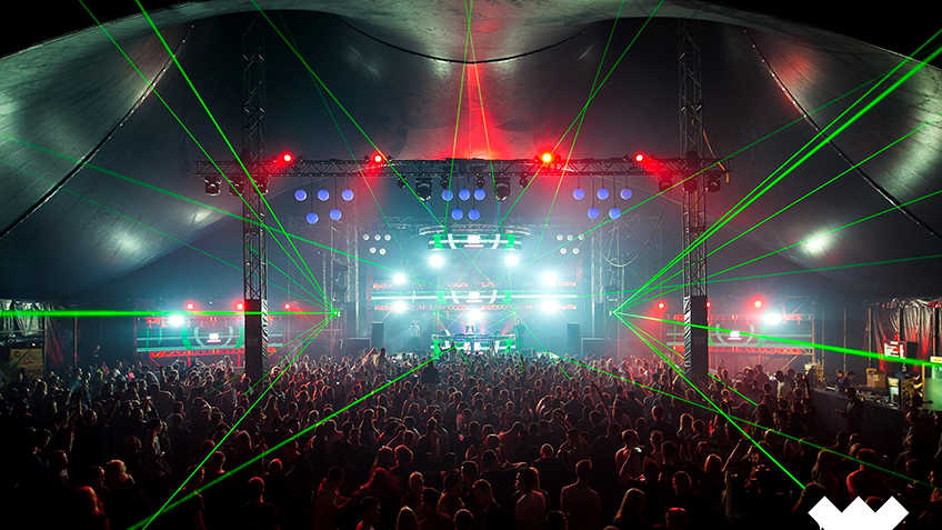 indoor-constructie Wasted Festival