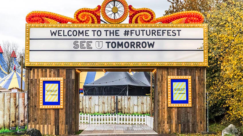 poortconstructie Welcome to the Futurefest