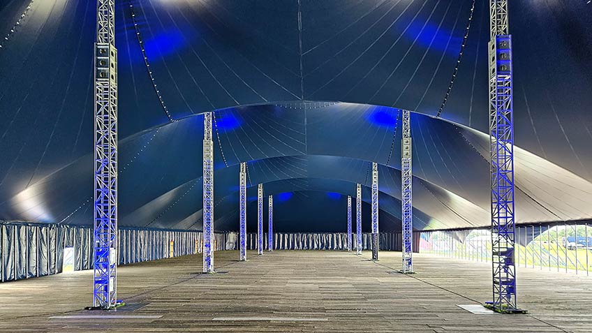 blue horizon binnenkant tent