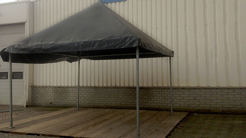 Carretent rokersruimte zwart