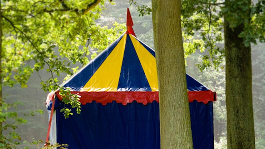 Carrétent in bossen van 5 meter